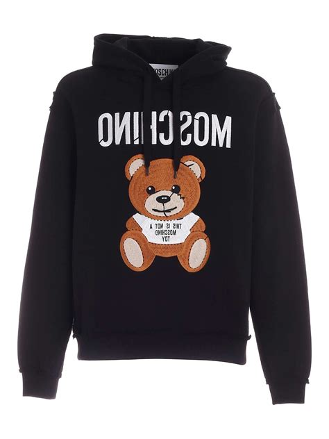 moschino hoodie upside down.